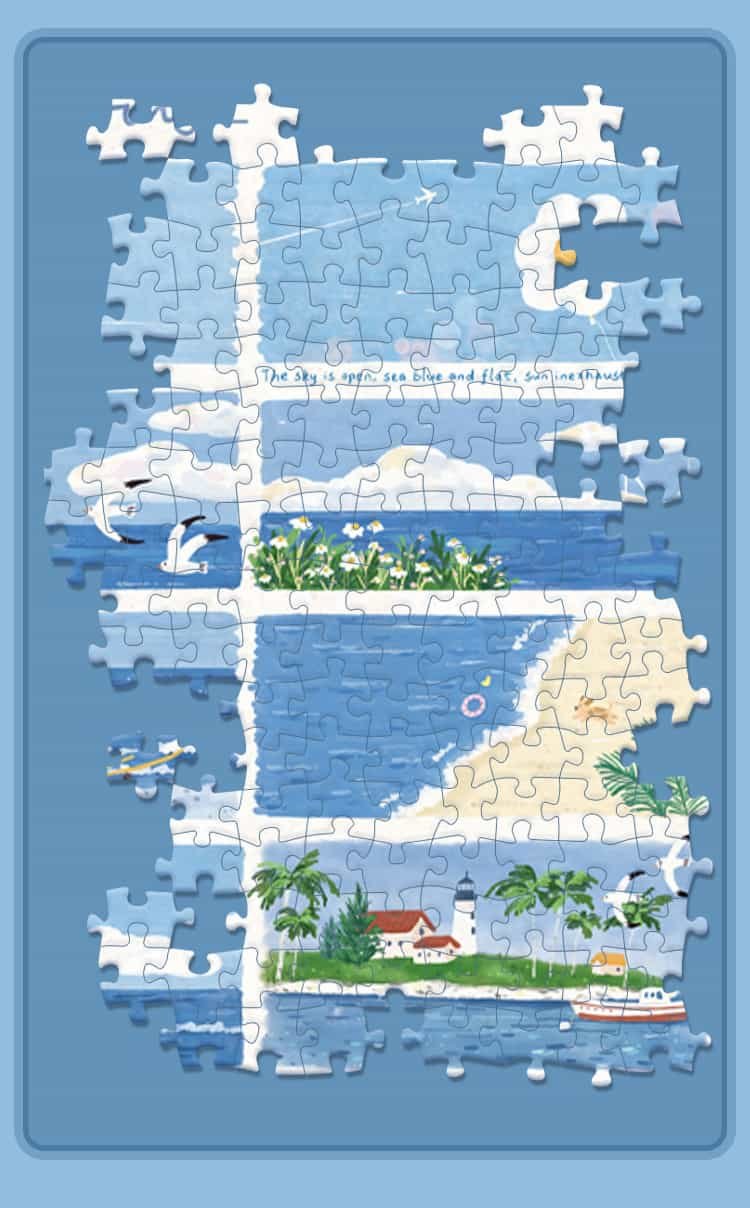 Botop Puzzle-Summer Outing (3) Botop Fusion-1000pcs Jigsaw Puzzle-Summer Outing