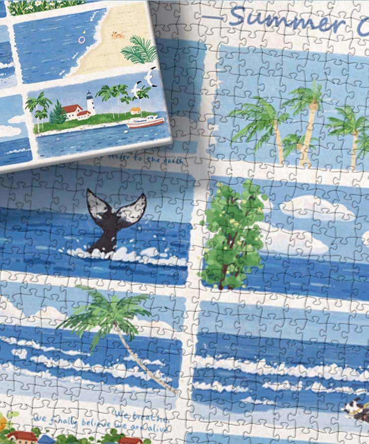 Botop Puzzle-Summer Outing (4) Botop Fusion-1000pcs Jigsaw Puzzle-Summer Outing