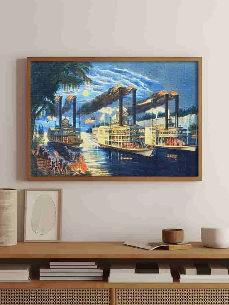 Kibifufu-A Race for the Buckhorns (2) Kibifufu-500pcs Jigsaw Puzzle-A Race for the Buckhorns