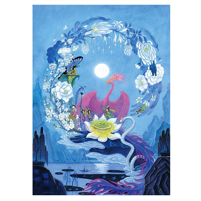 Komono Puzzle-Banquet Under The Moonlight (1) Komono-500pcs Jigsaw Puzzle-Banquet Under The Moonlight(AR Supported)