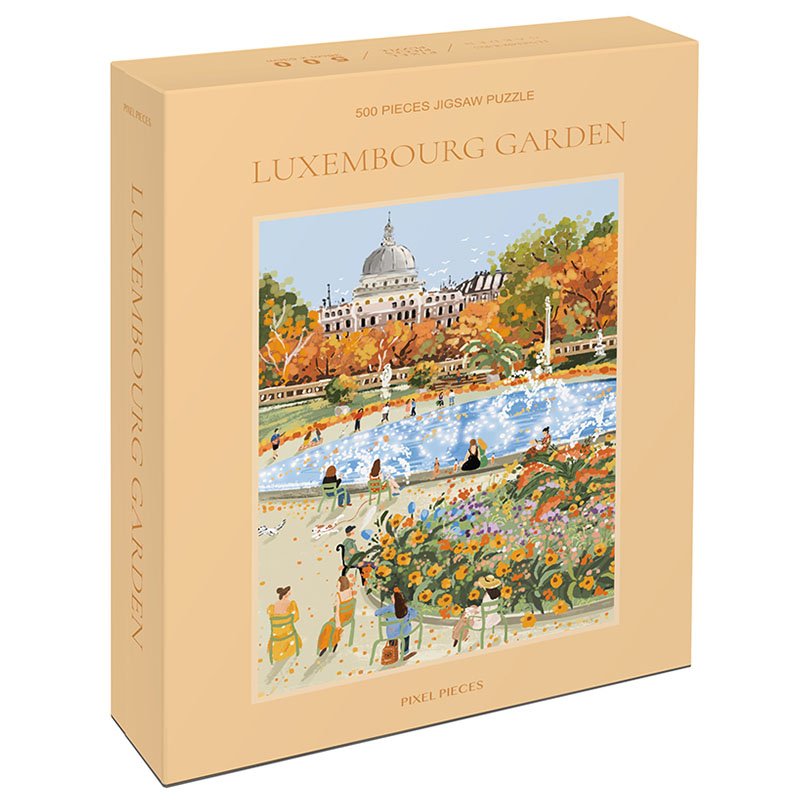 Pixel Pieces-500 Piece Puzzle-Luxembourg Garden