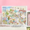 Momibook-1000 Piece Jigsaw Puzzle-Flowers Market in Paris