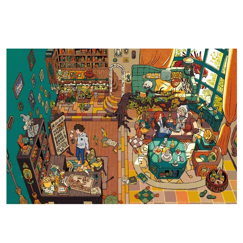 Momibook-1000 Piece Jigsaw Puzzle-Magical House