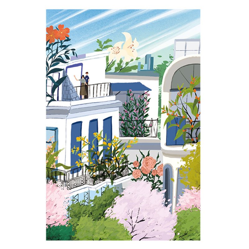 Momibook-1000 Piece Jigsaw Puzzle-Balcony