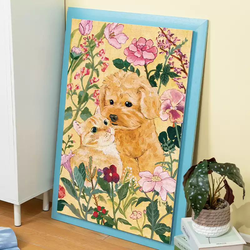 Momibook-1000 Piece Jigsaw Puzzle-Puppies' Love