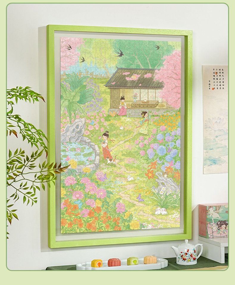 Momobook-Flowers in the Valley (3) Momibook-1000 Piece Jigsaw Puzzle-Flowers in the Valley