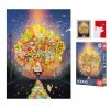 Toi Premium Holographic Puzzle-1000pcs Jigsaw Puzzle-Mototaxi Flower Market