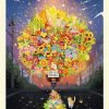 Toi Premium Holographic Puzzle-1000pcs Jigsaw Puzzle-Mototaxi Flower Market