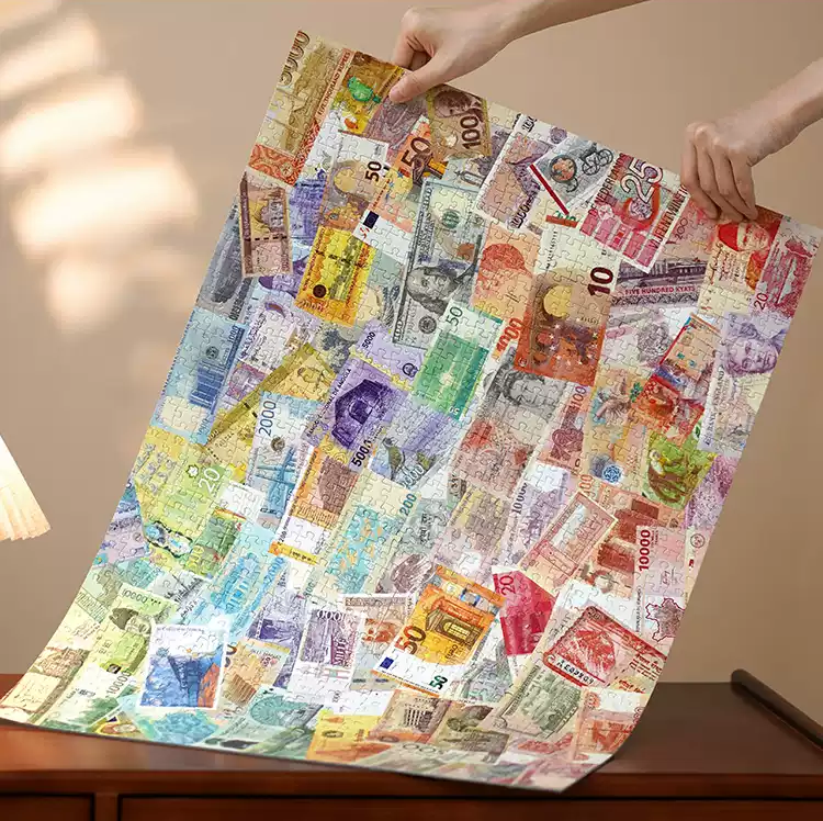 Toi-1000pcs Jigsaw Puzzle-Currencies of Various Countries