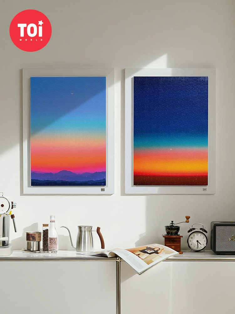 Toi Puzzle-1000pcs-Twilight (2) Toi-1000pcs Jigsaw Puzzle-Twilight(500pcs*2)