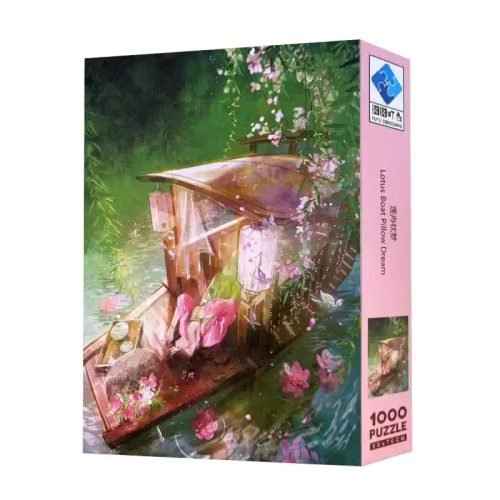 TuTuDingDang-1000pcs Jigsaw Puzzle-Lotus Boat Pillow Dream