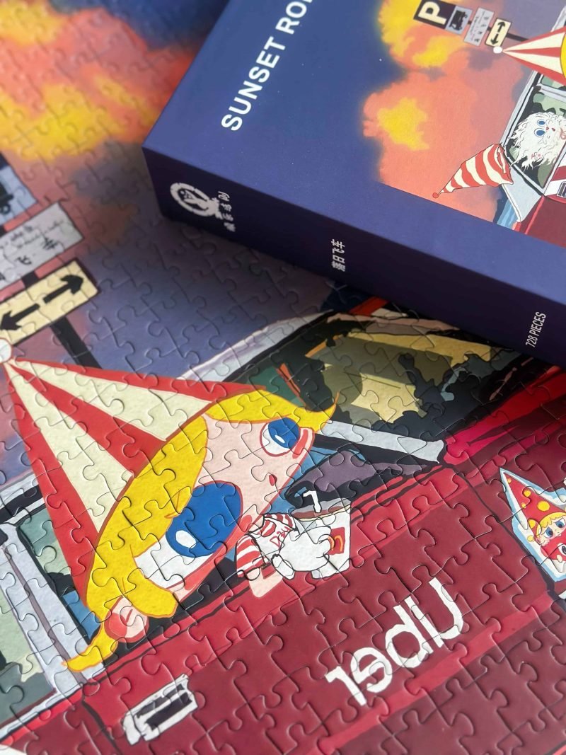 WanLeFaZe-Sunset Rollercoaster (1) WanLeFaZe-728pcs Jigsaw Puzzle-Sunset Rollercoaster