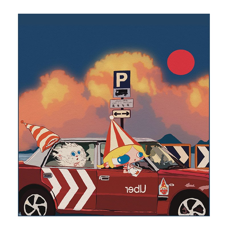 WanLeFaZe-Sunset Rollercoaster (3) WanLeFaZe-728pcs Jigsaw Puzzle-Sunset Rollercoaster