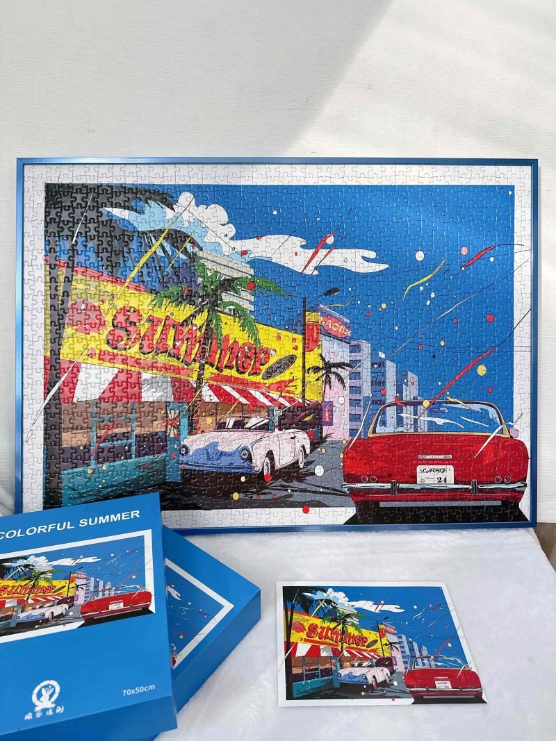 WanLeFaZe-1000pcs Jigsaw Puzzle-Colorful Summer