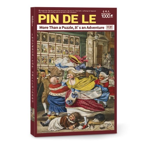 Pin De Le-1000pcs Jigsaw Puzzle-A Real Scene in St. Paul's Churchyard on a Windy Day By Robert Dighton the Elder