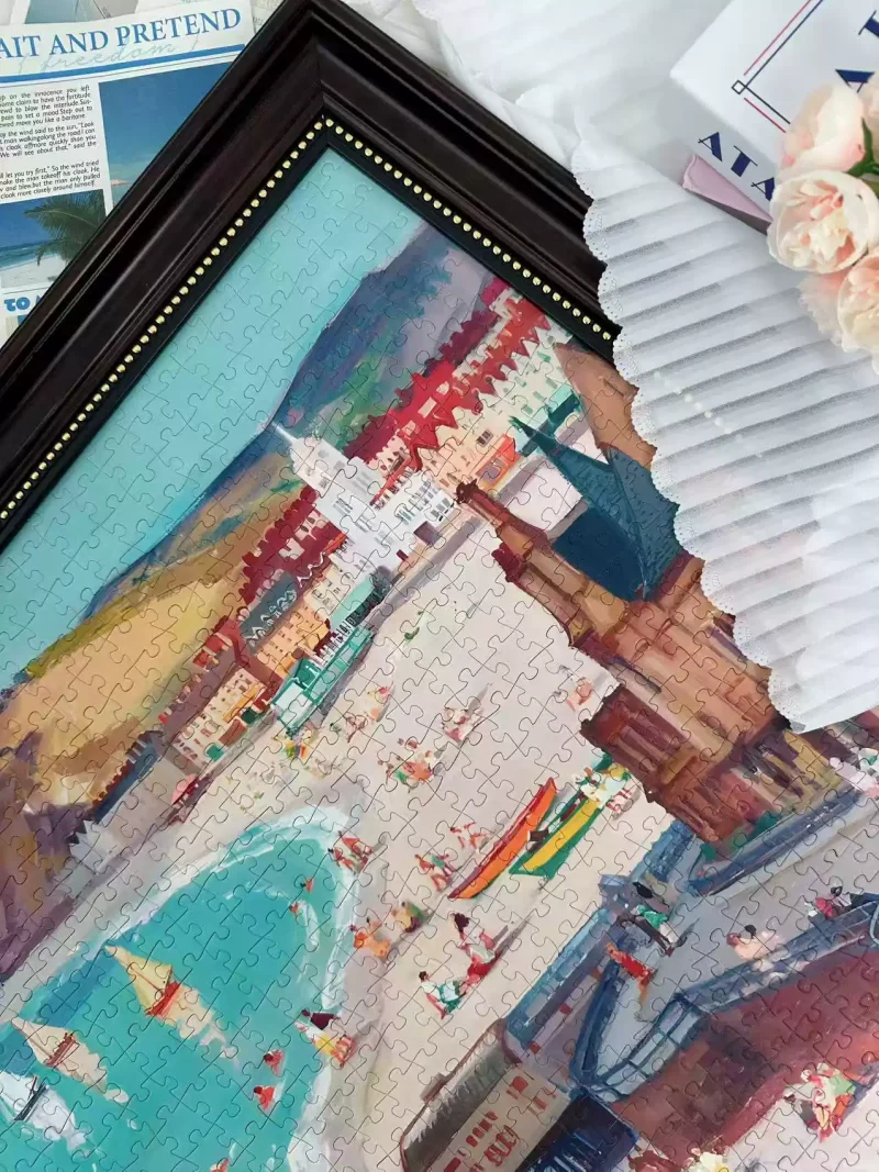 Pin De Le-1000pcs Jigsaw Puzzle-Aberystwyth by Leonard Richmond