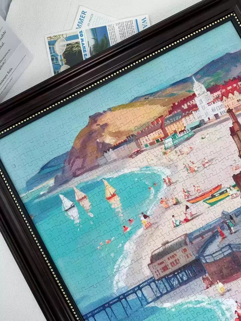 Pin De Le-1000pcs Jigsaw Puzzle-Aberystwyth by Leonard Richmond