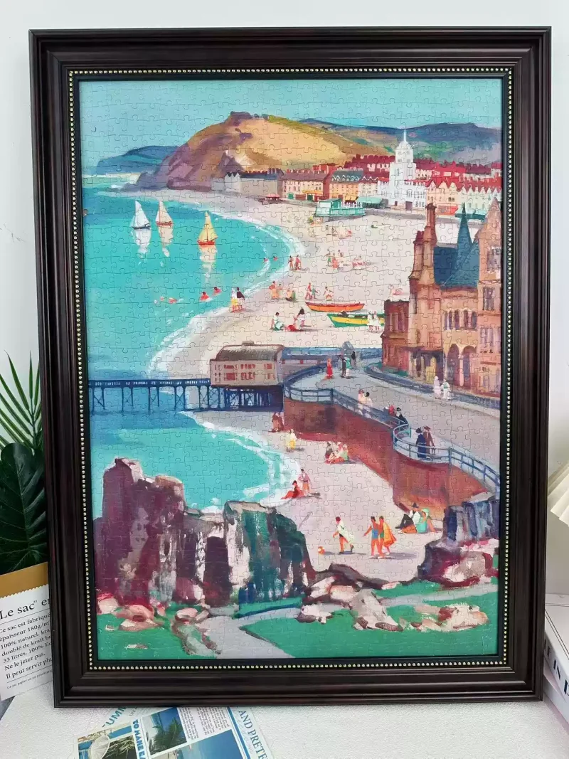 Pin De Le-1000pcs Jigsaw Puzzle-Aberystwyth by Leonard Richmond