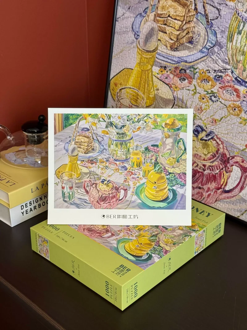 Ber-Janet Fish-Eggs Sugar Honey (3) Ber-1000pcs Jigsaw Puzzle-Eggs Sugar Honey By Janet Fish