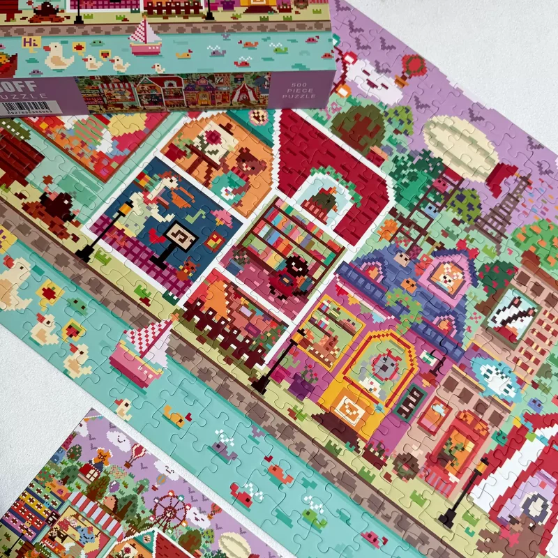 Boff Puzzle-Pixel Town (4) Boff-500 Jigsaw Puzzle-Pixel Town