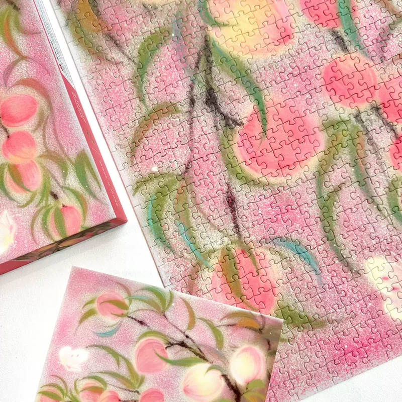 Boff-500 Jigsaw Puzzle-Tasting Peaches