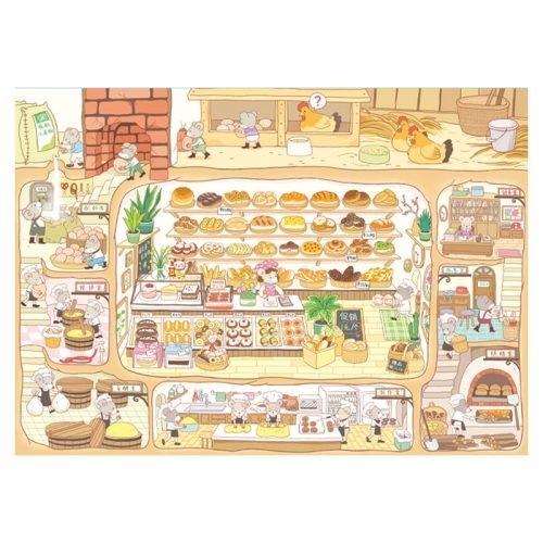 Botop Fusion-Mouse Bakery (1) Botop Fusion-1000pcs Jigsaw Puzzle-Mouse Bakery