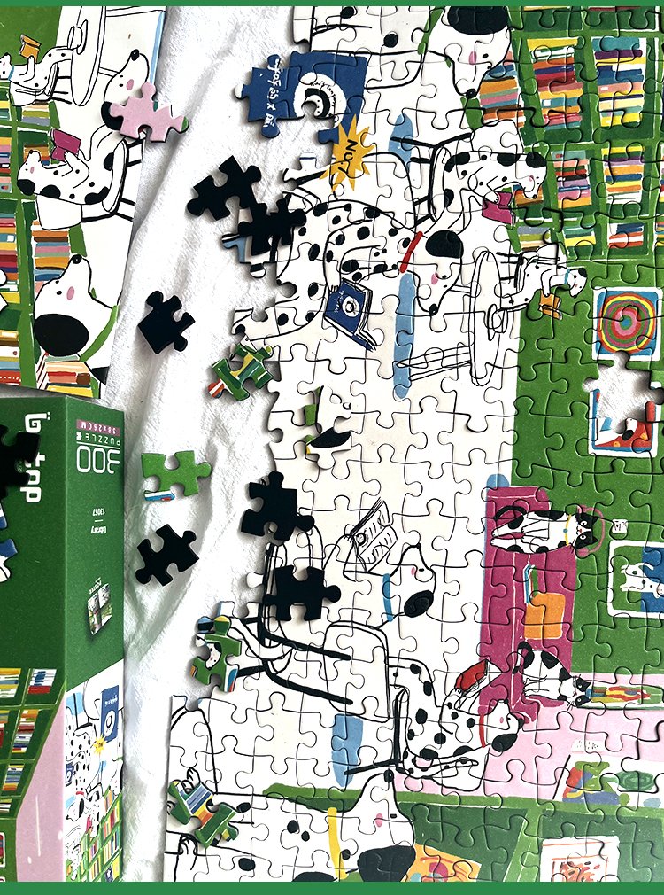 Botop-300pcs Jigsaw Puzzle-Library