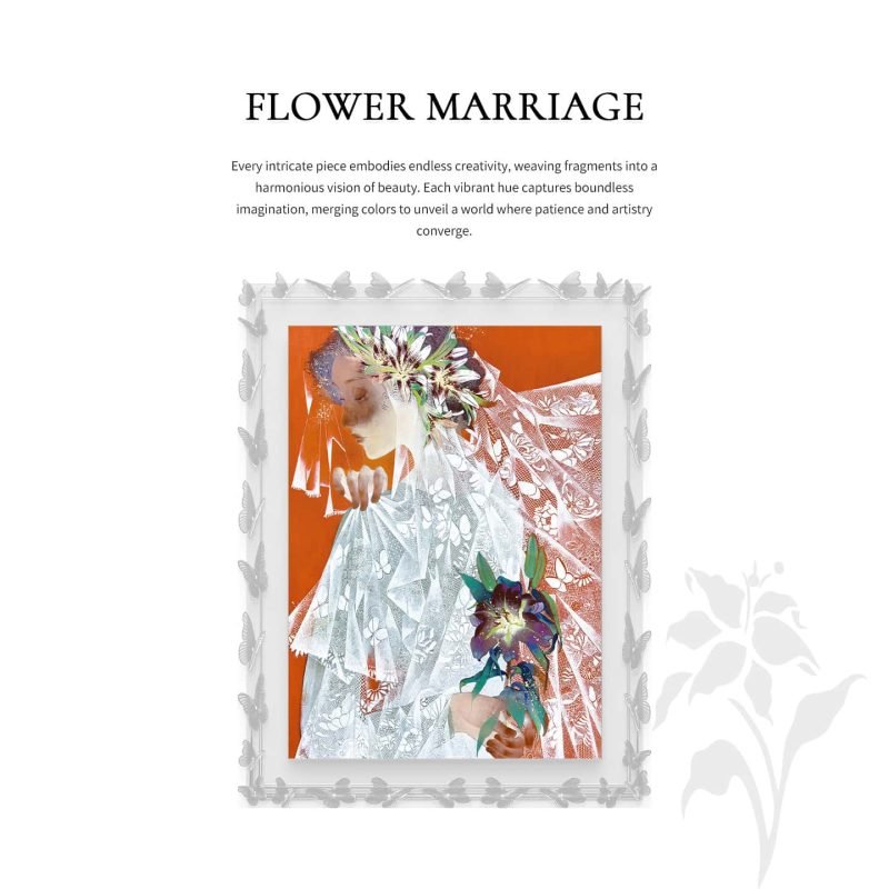 CKY Puzzle-1026pcs Art Puzzle-Flower Marriage