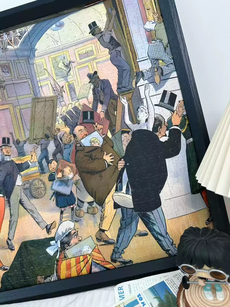 Daily scene in the Louvre by Samuel D. Erhart (1) Pin De Le-1000pcs Jigsaw Puzzle-Daily Scene in the Louvre by Samuel D. Erhart