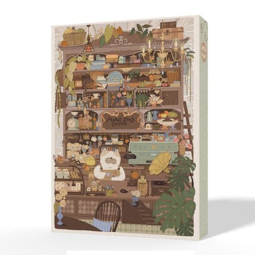 Dear Puzzle-1000pcs Jigsaw Puzzle-Miao Shu's Coffee