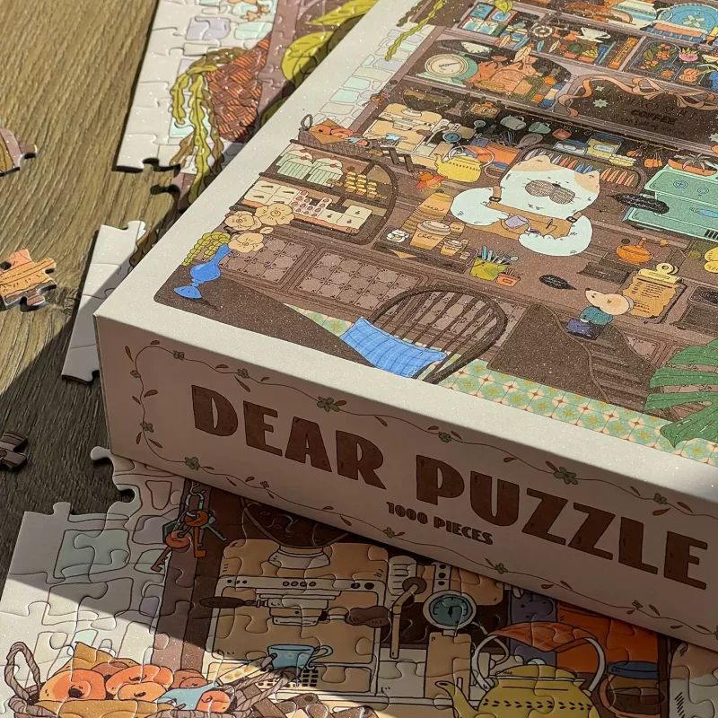 Dear Puzzle-Miao Shu's Coffe (3) Dear Puzzle-1000pcs Jigsaw Puzzle-Miao Shu's Coffee