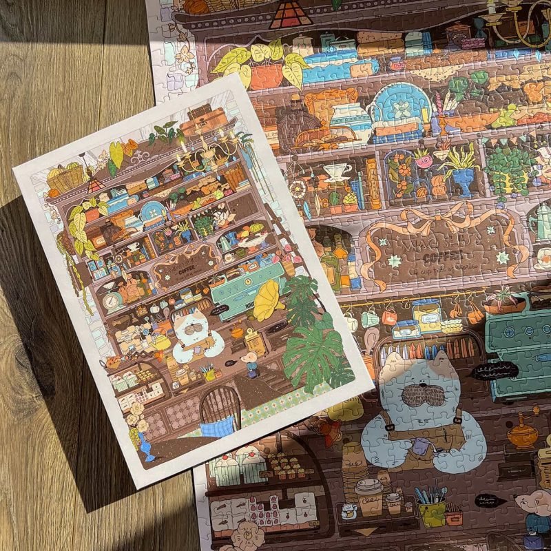 Dear Puzzle-Miao Shu's Coffe (4) Dear Puzzle-1000pcs Jigsaw Puzzle-Miao Shu's Coffee