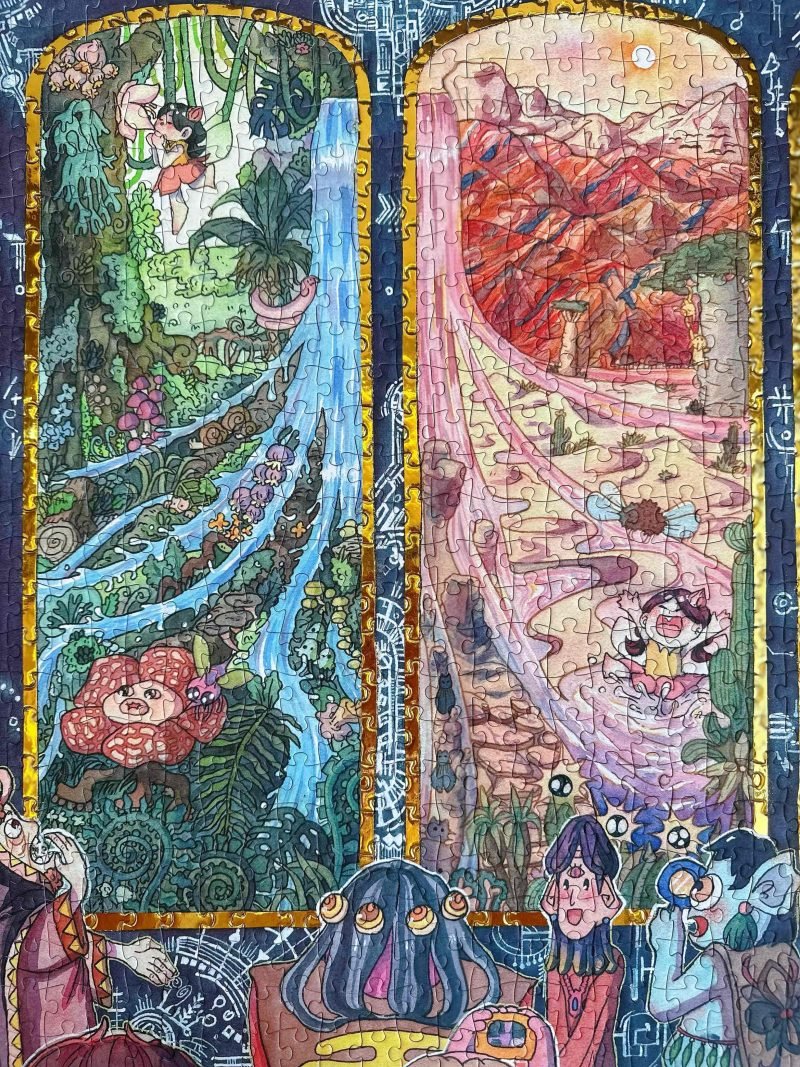 Dreamer Puzzle-1000pcs Jigsaw Puzzle-An Art Exhibition in Outer Space