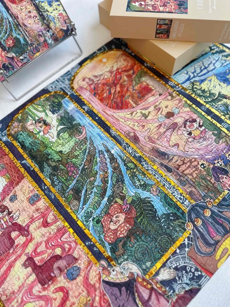 Dreamer Puzzle-1000pcs Jigsaw Puzzle-An Art Exhibition in Outer Space