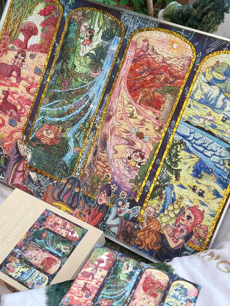 Dreamer Puzzle-1000pcs Jigsaw Puzzle-An Art Exhibition in Outer Space