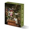 Pin De Le-1000pcs Jigsaw Puzzle-Flowers in a Vase with Two Doves by François Lepage
