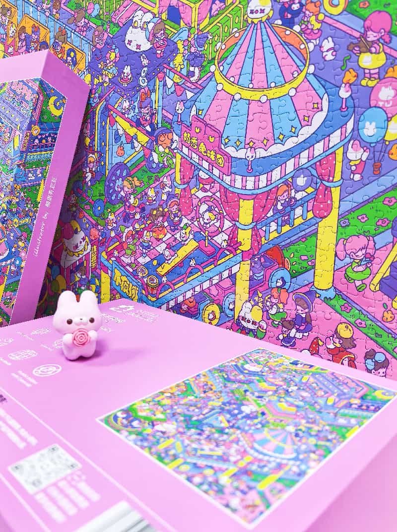 Gulu-1000 Piece Puzzle-Creamy Night City