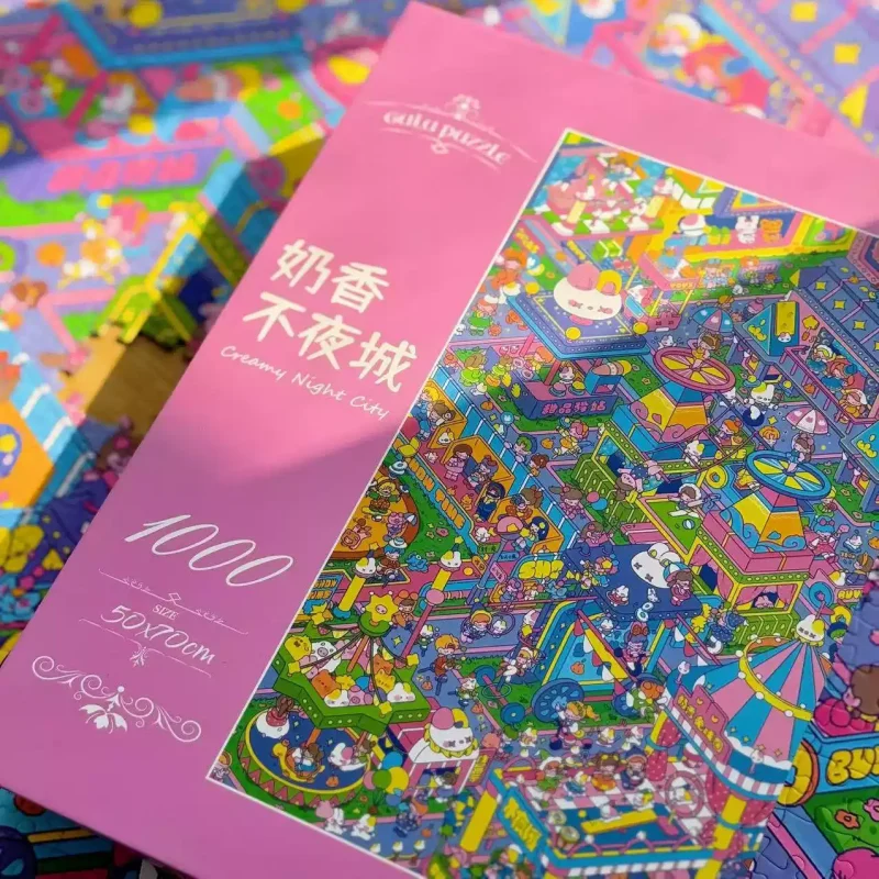 Gulu-1000 Piece Puzzle-Creamy Night City