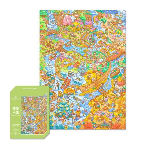 Gulu-1000 Piece Puzzle-Life in Four Seasons