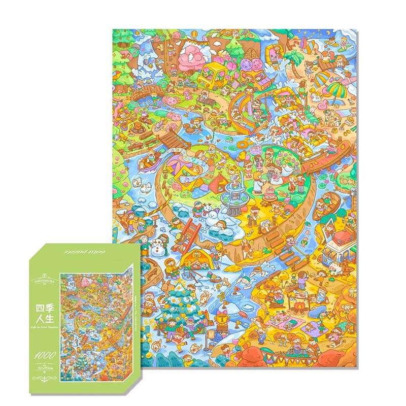Gulu Puzzle-Life in Four Seasons (1) Gulu-1000 Piece Puzzle-Life in Four Seasons