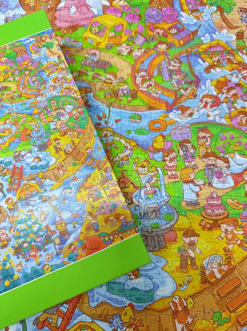 Gulu Puzzle-Life in Four Seasons (2) Gulu-1000 Piece Puzzle-Life in Four Seasons