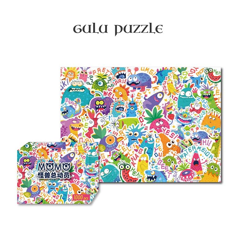 Gulu-1000 Piece Puzzle-Monsters Club Momo