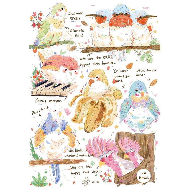 Hetun-Colorful Birds-1000pcs Jigsaw Puzzle