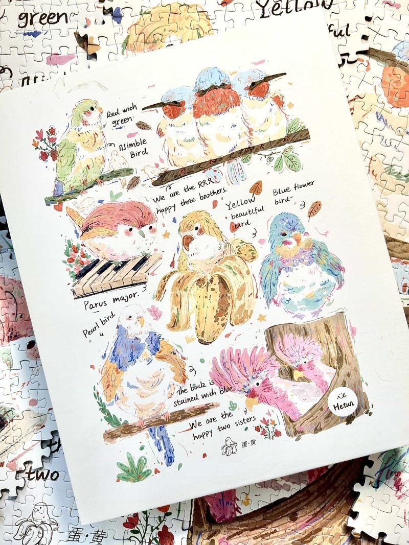 Hetun-Colorful Birds-1000pcs Jigsaw Puzzle