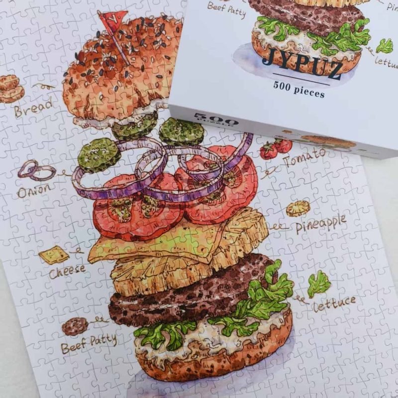 JYPUZ-500pcs Jigsaw Puzzle-Hamburger