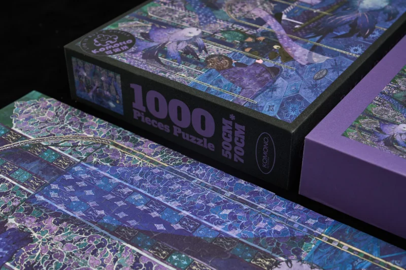 Komono-Ballad of the Slow River (1) Komono-1000pcs Jigsaw Puzzle-Anya Chalina Series-Ballad of the Slow River