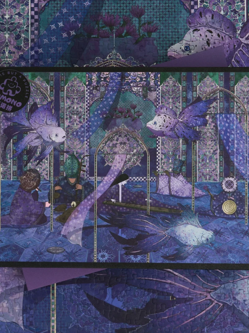 Komono-Ballad of the Slow River (2) Komono-1000pcs Jigsaw Puzzle-Anya Chalina Series-Ballad of the Slow River
