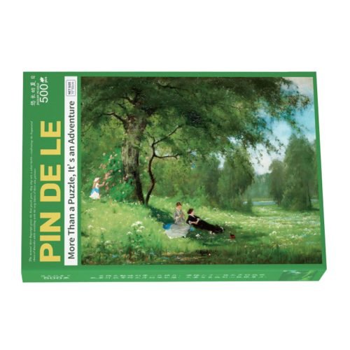 Pin De Le-500pcs Jigsaw Puzzle-Merry Company on a Summer Meadow by Arvid Mauritz Lindström