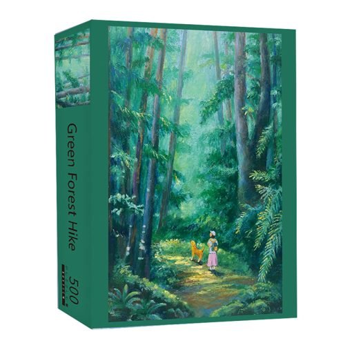 PJLT-500pcs Jigsaw Puzzle-Green Forest Hike