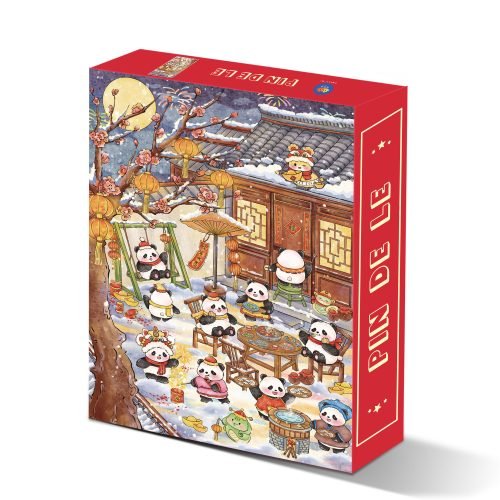 Pin De Le-1000pcs Jigsaw Puzzle-Panda Celebrating New Year